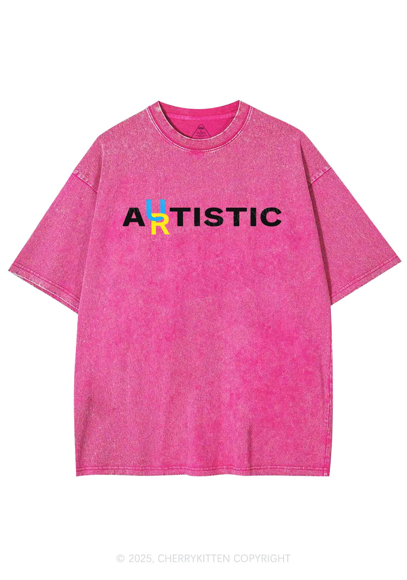 Autistic Artistic Y2K Shirts Washed Tee Cherrykitten