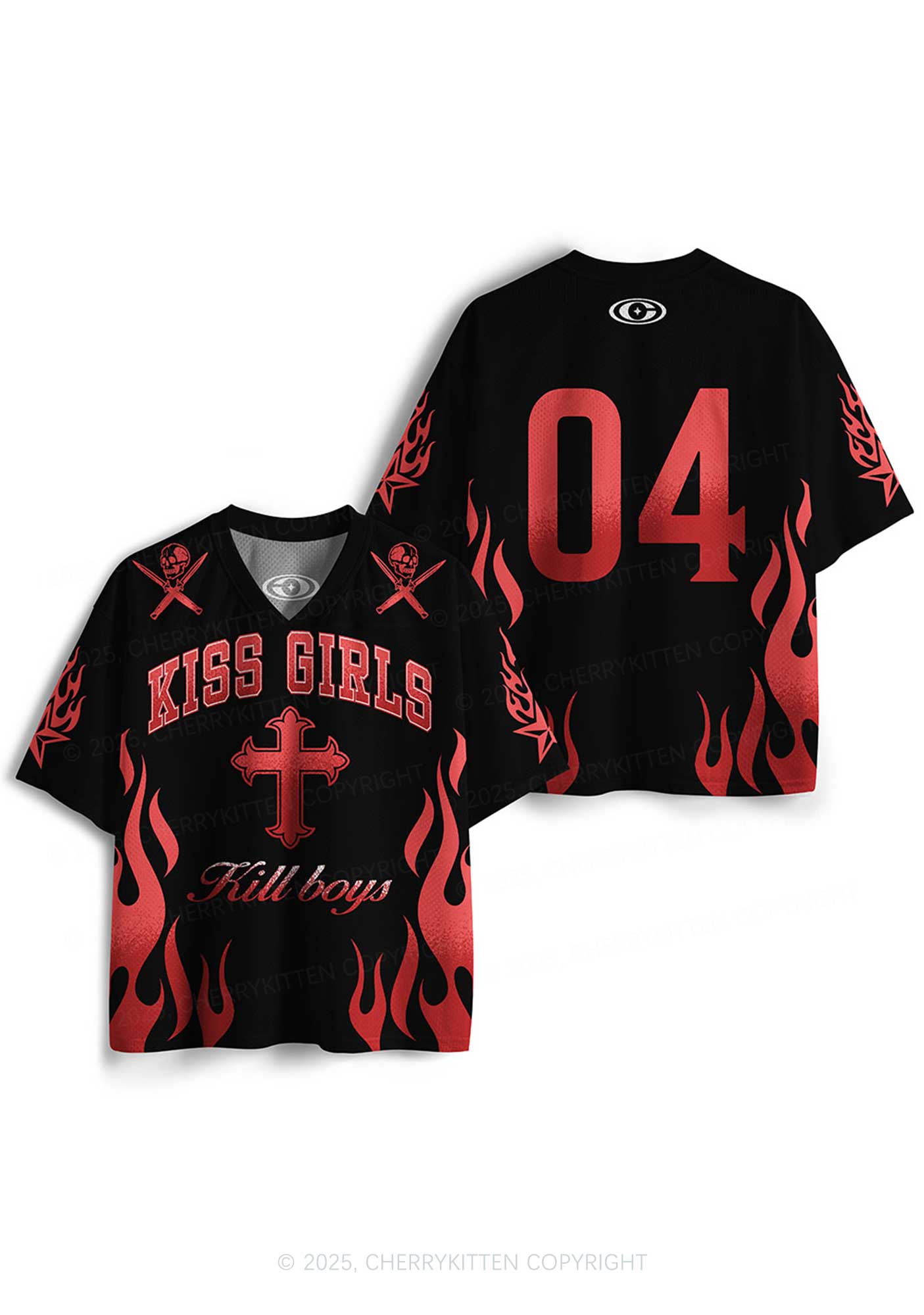 Custom Kiss Girls Pride Y2K Sport Jersey Shirts Cherrykitten