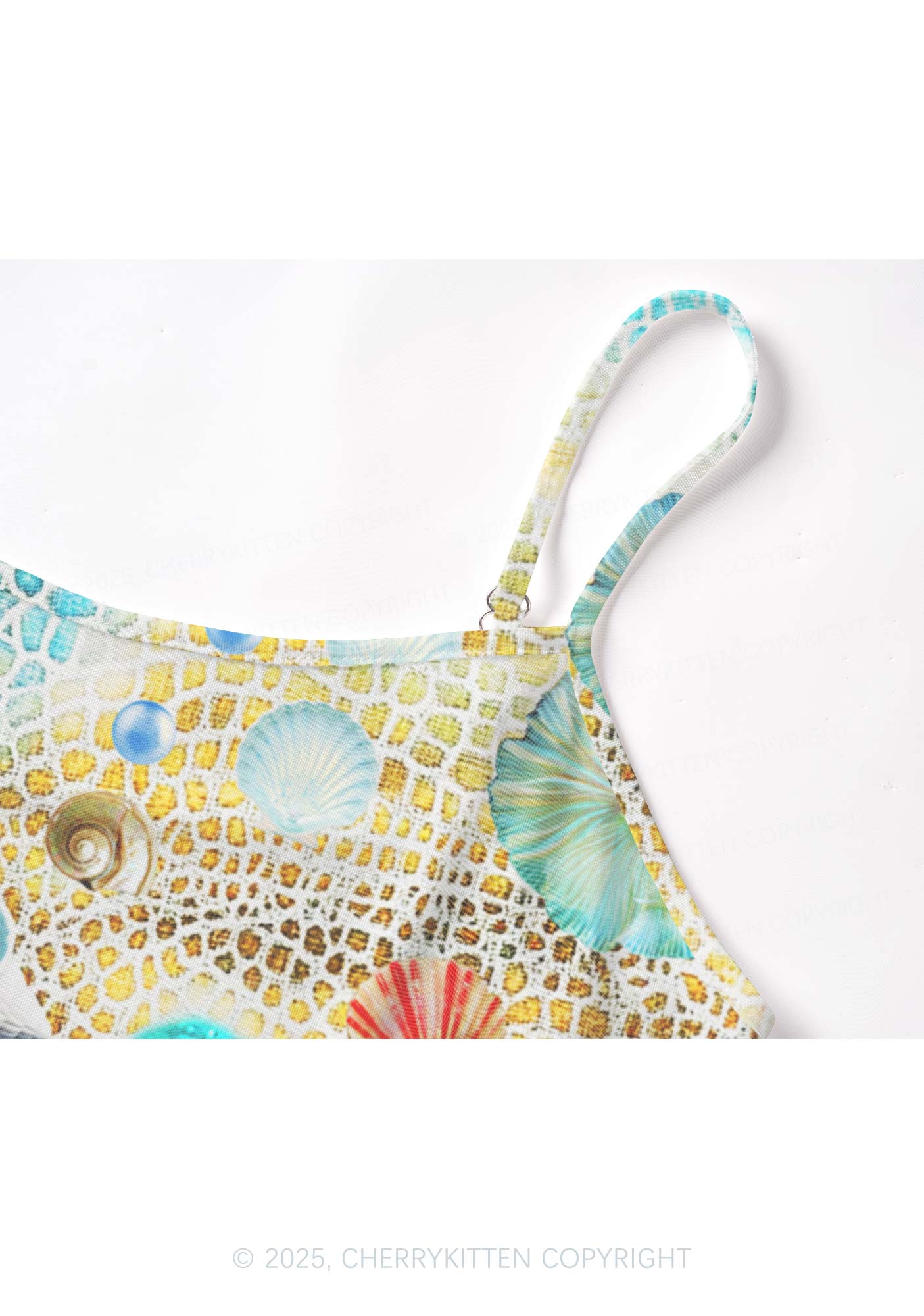 Seashell Fantasy Y2K Mesh Cami Tank Cherrykitten