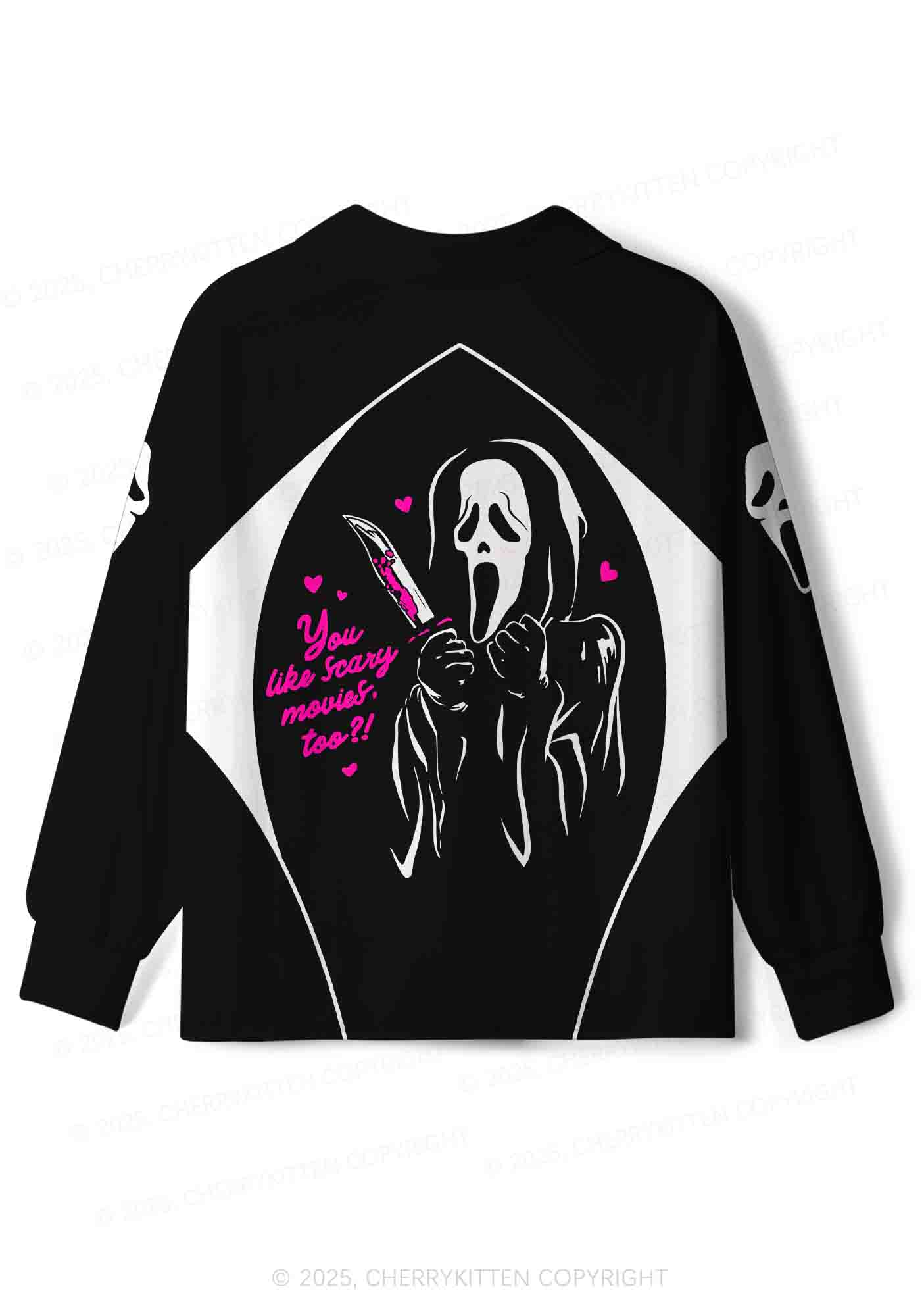 Halloween Custom Like Scary Movie Y2K Sport Long Sleeve Jersey Shirts Cherrykitten