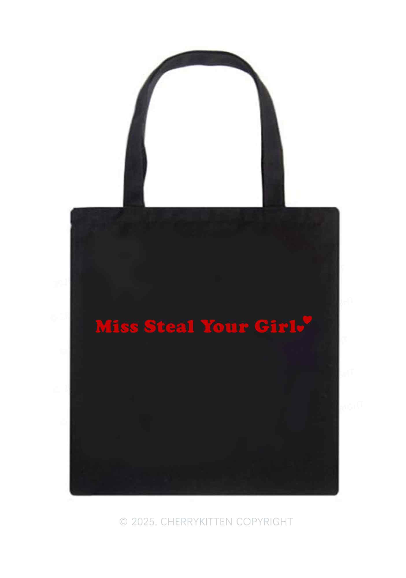 Miss Steal Your Girl Pride Y2K Canvas Tote Bag Cherrykitten