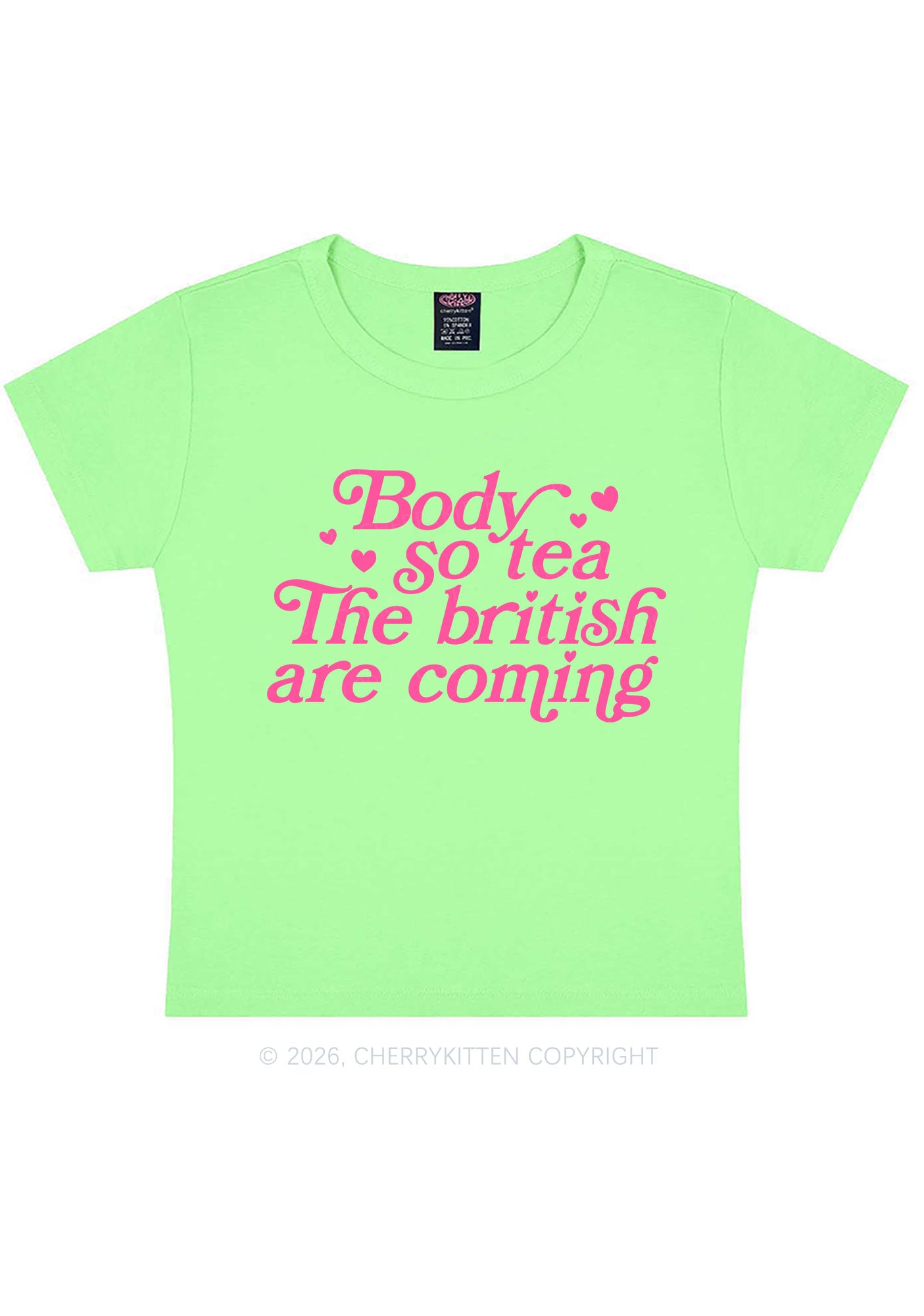 The British Are Coming Y2K Baby Tee Cherrykitten