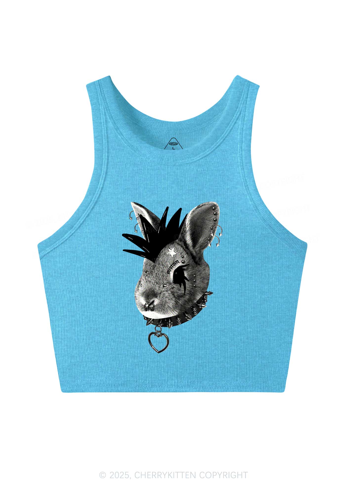Custom Punk Pet Y2K Crop Tank Top Cherrykitten