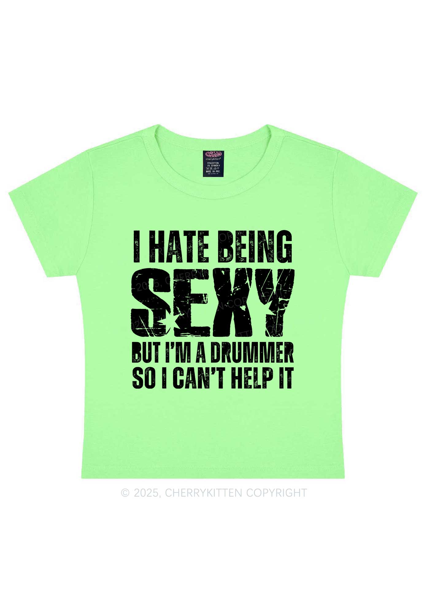 I Hate Being Sexy Y2K Baby Tee Cherrykitten