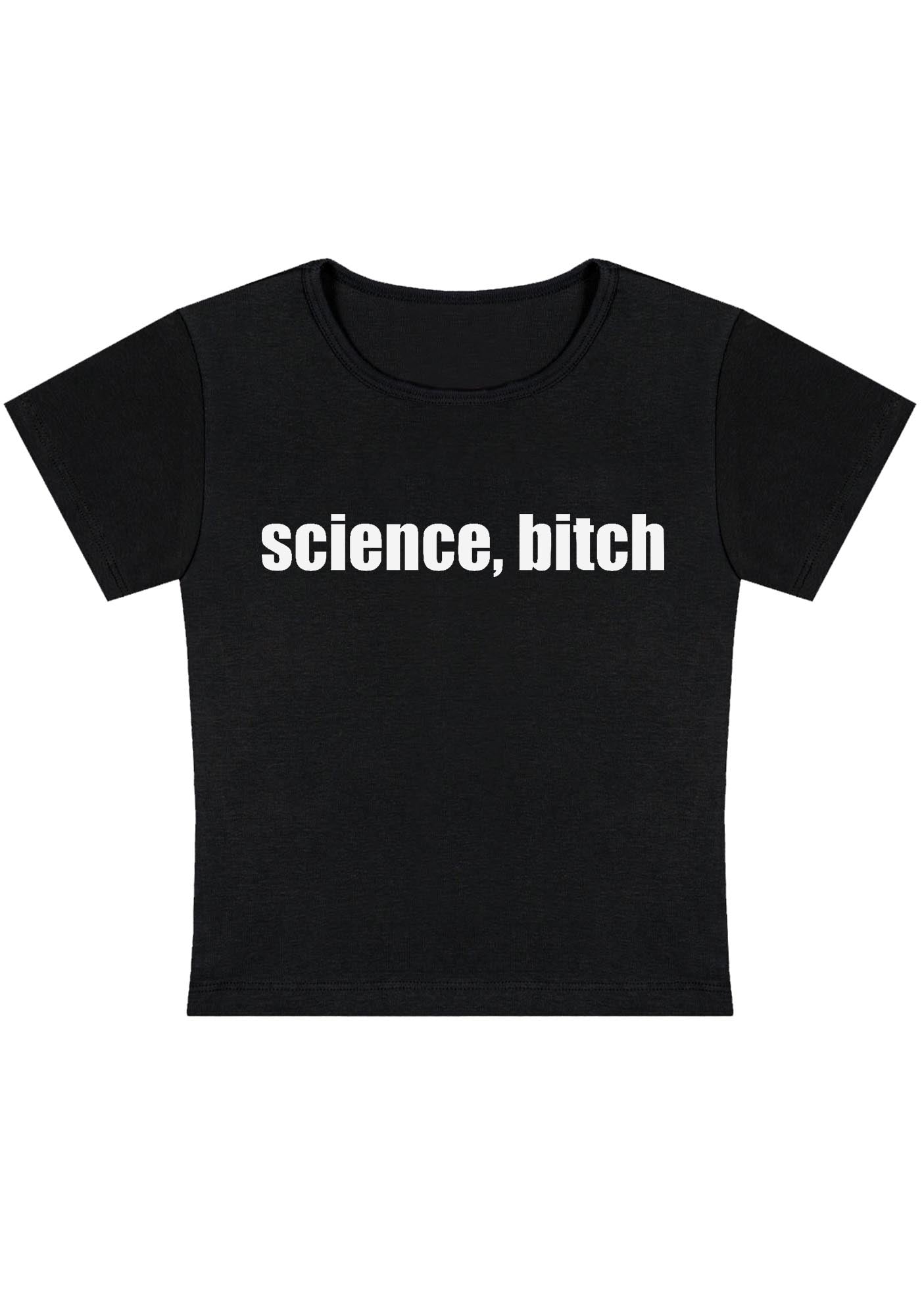 Science Bixxh Y2K Baby Tee