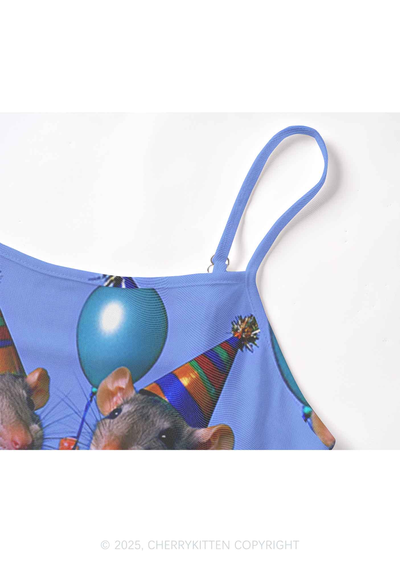 Balloon Party Rats Y2K Mesh Cami Tank Cherrykitten