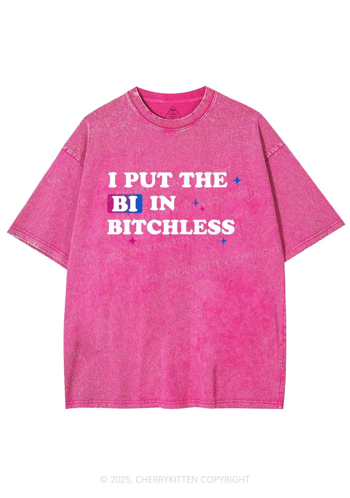 Put BI In Bxxchless Pride Y2K Shirts Washed Tee Cherrykitten