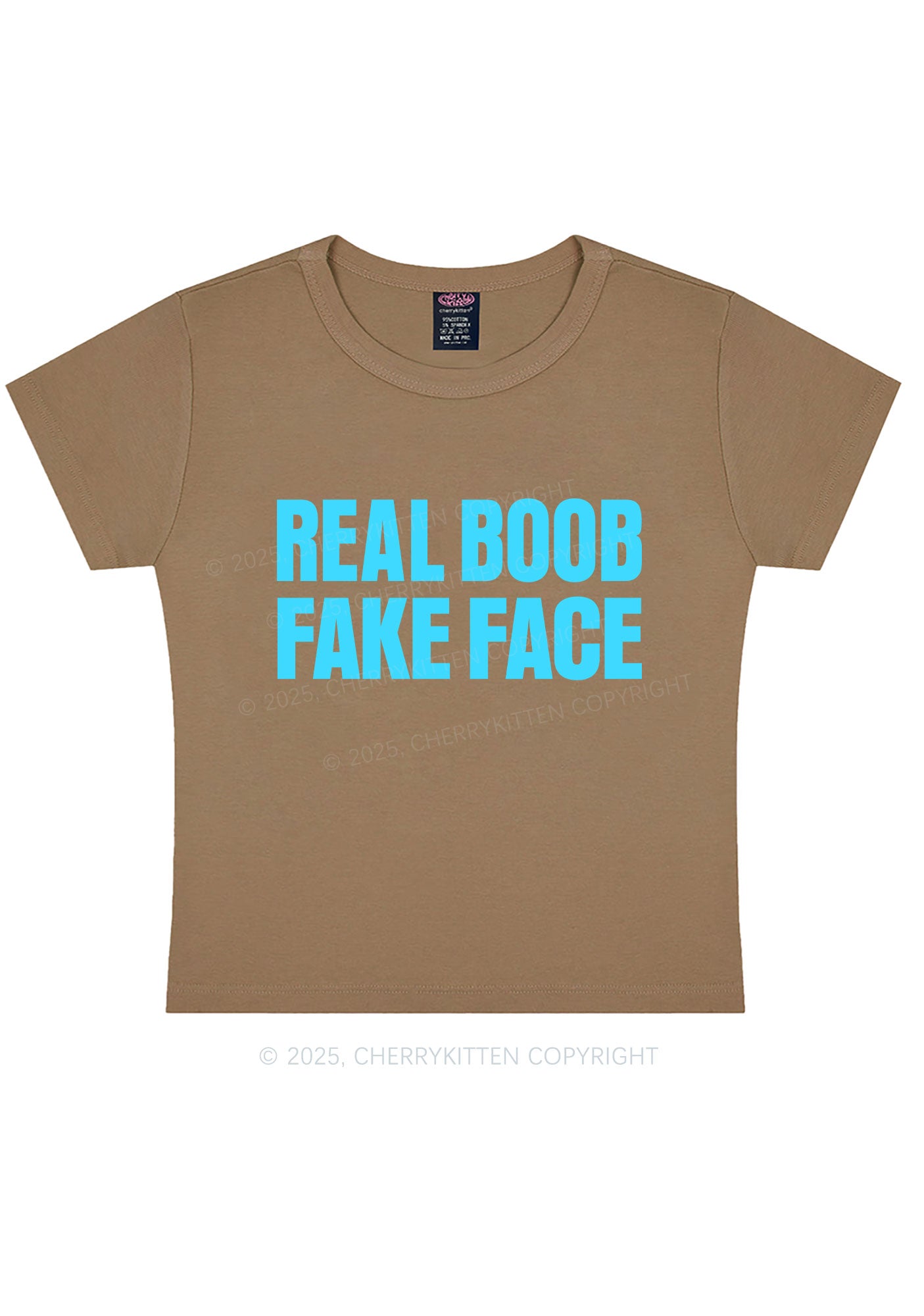 Fake Face Real Bxxb Y2K Baby Tee Cherrykitten