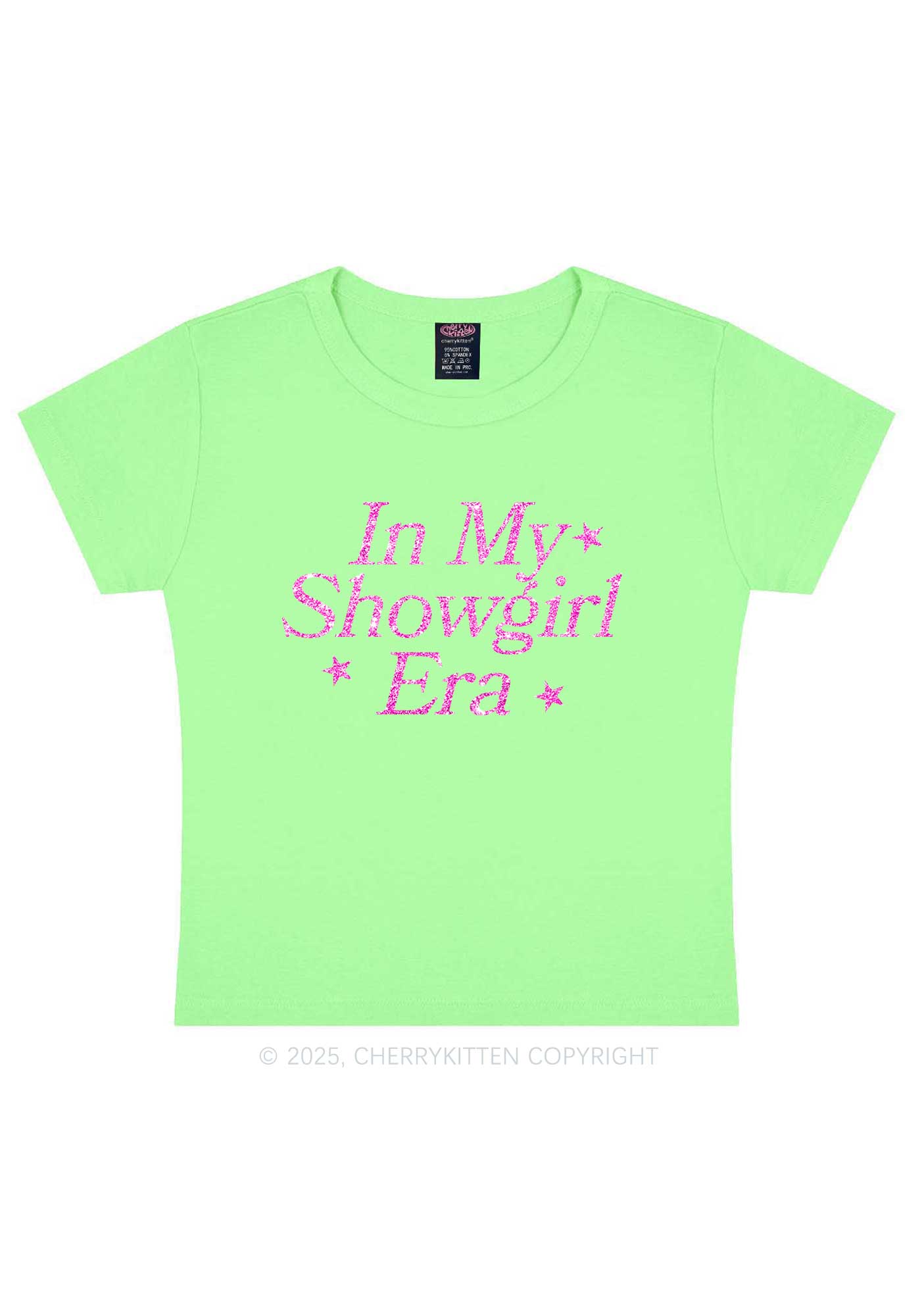Glitter In My Era TS Y2K Baby Tee Cherrykitten