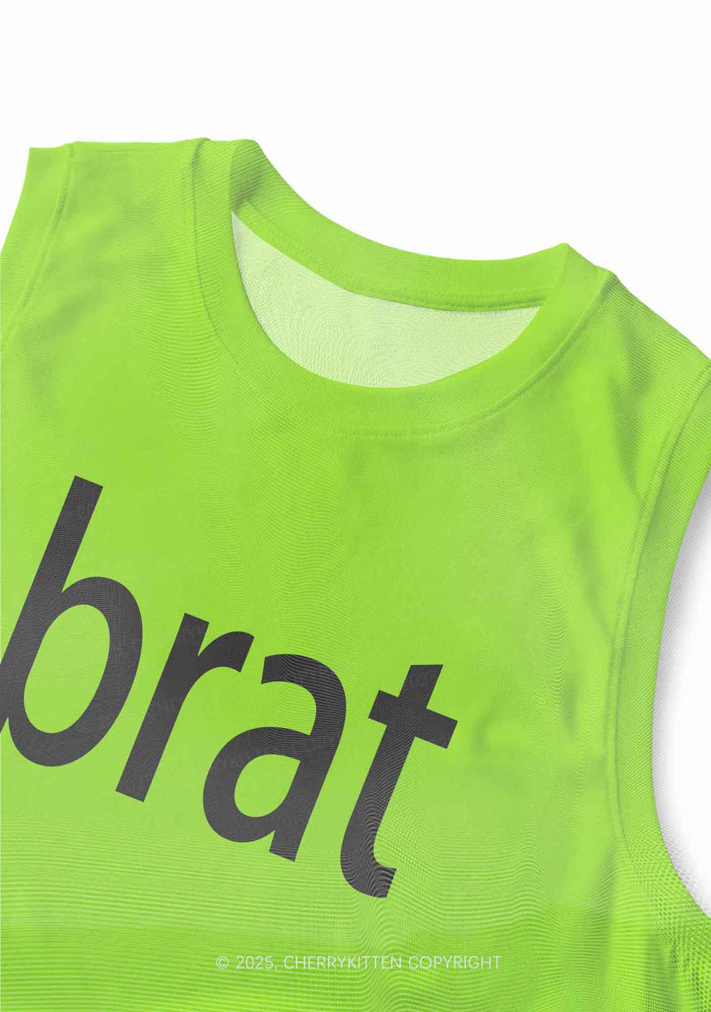 Brat Summer Y2K Mesh Muscle Tank Cherrykitten