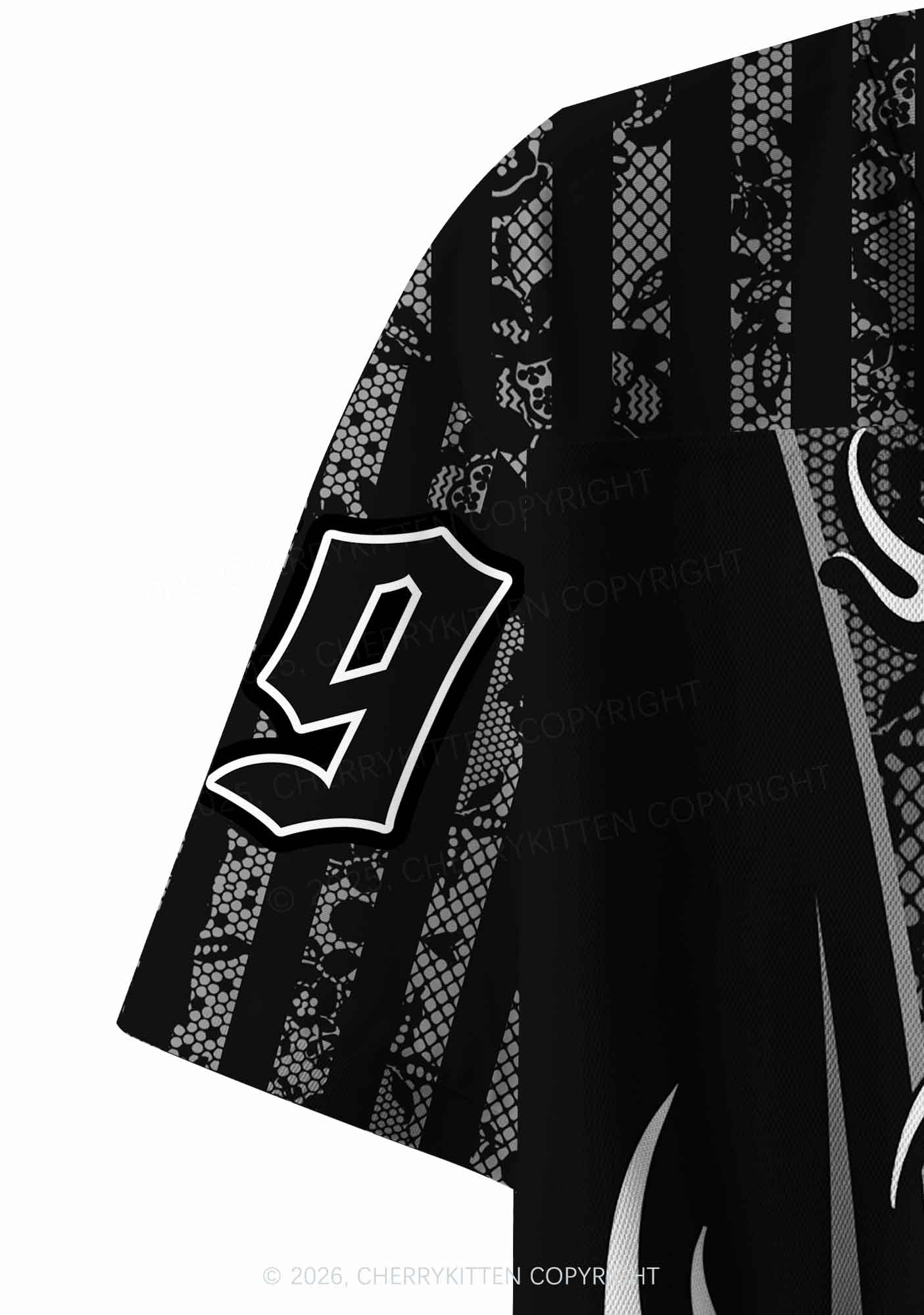 Punk Rivets Dyke Pride Y2K Crop Sport Jersey Shirts Cherrykitten