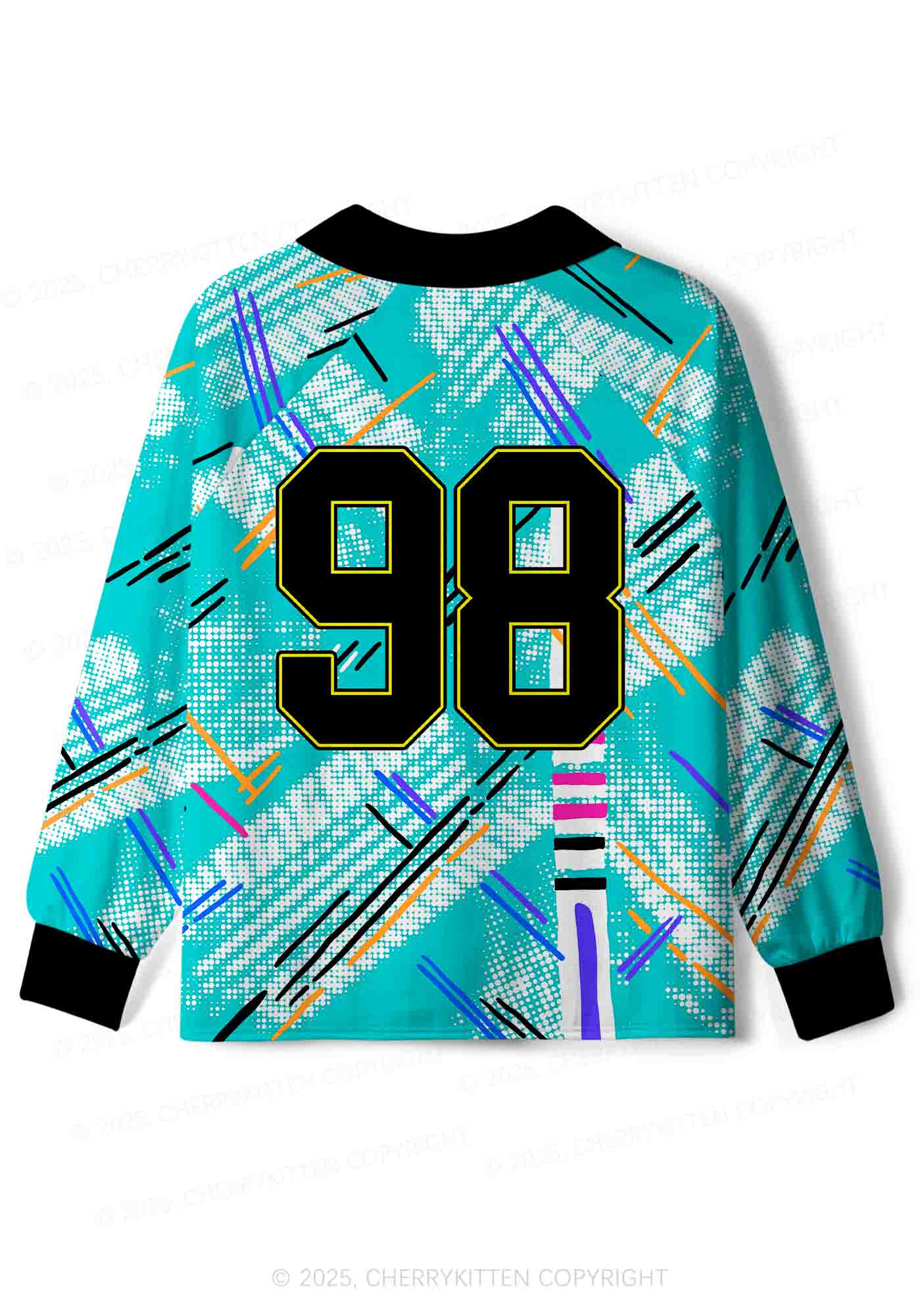 Custom Hit Him With Your Car Y2K Sport Long Sleeve Jersey Shirts Cherrykitten