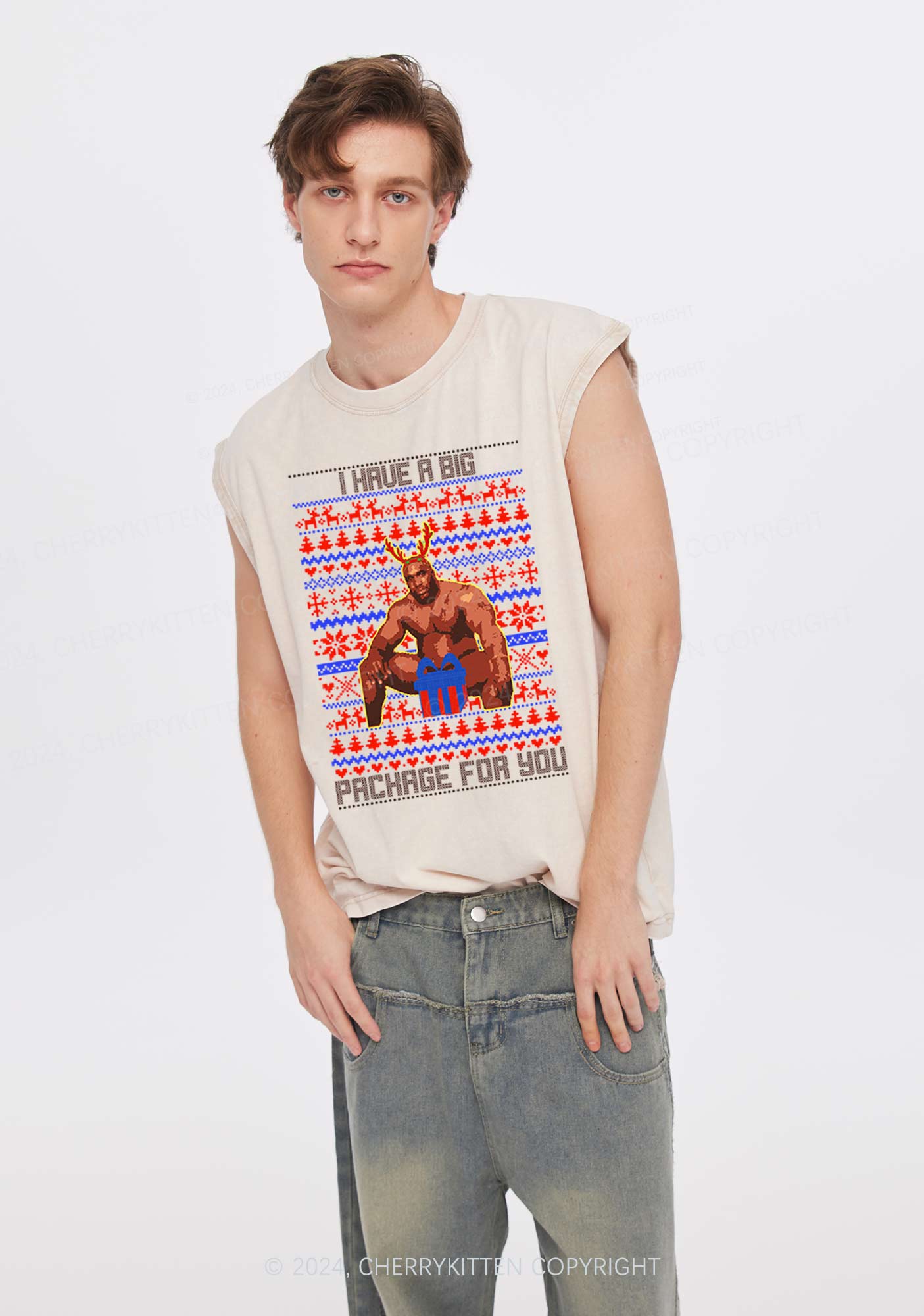Big Pachage For You Y2K Washed Tank Cherrykitten