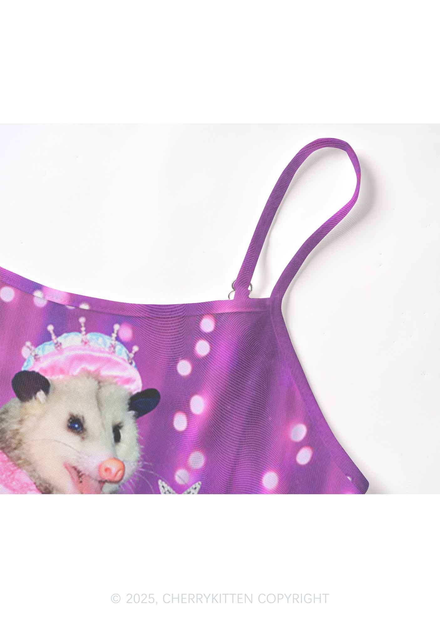 Magic Pink Ratz Y2K Mesh Cami Tank Cherrykitten