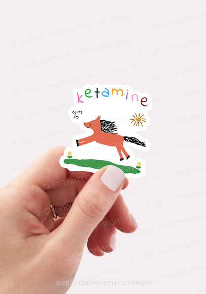 Orange Pony 1Pc Y2K Sticker Cherrykitten