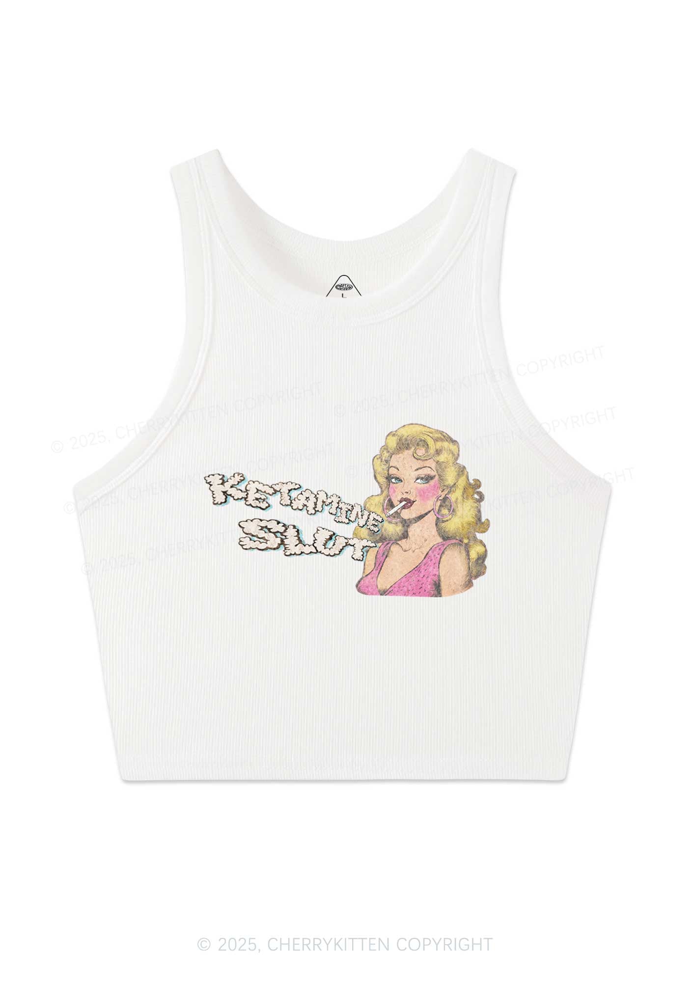 K Slxt Y2K Crop Tank Top Cherrykitten
