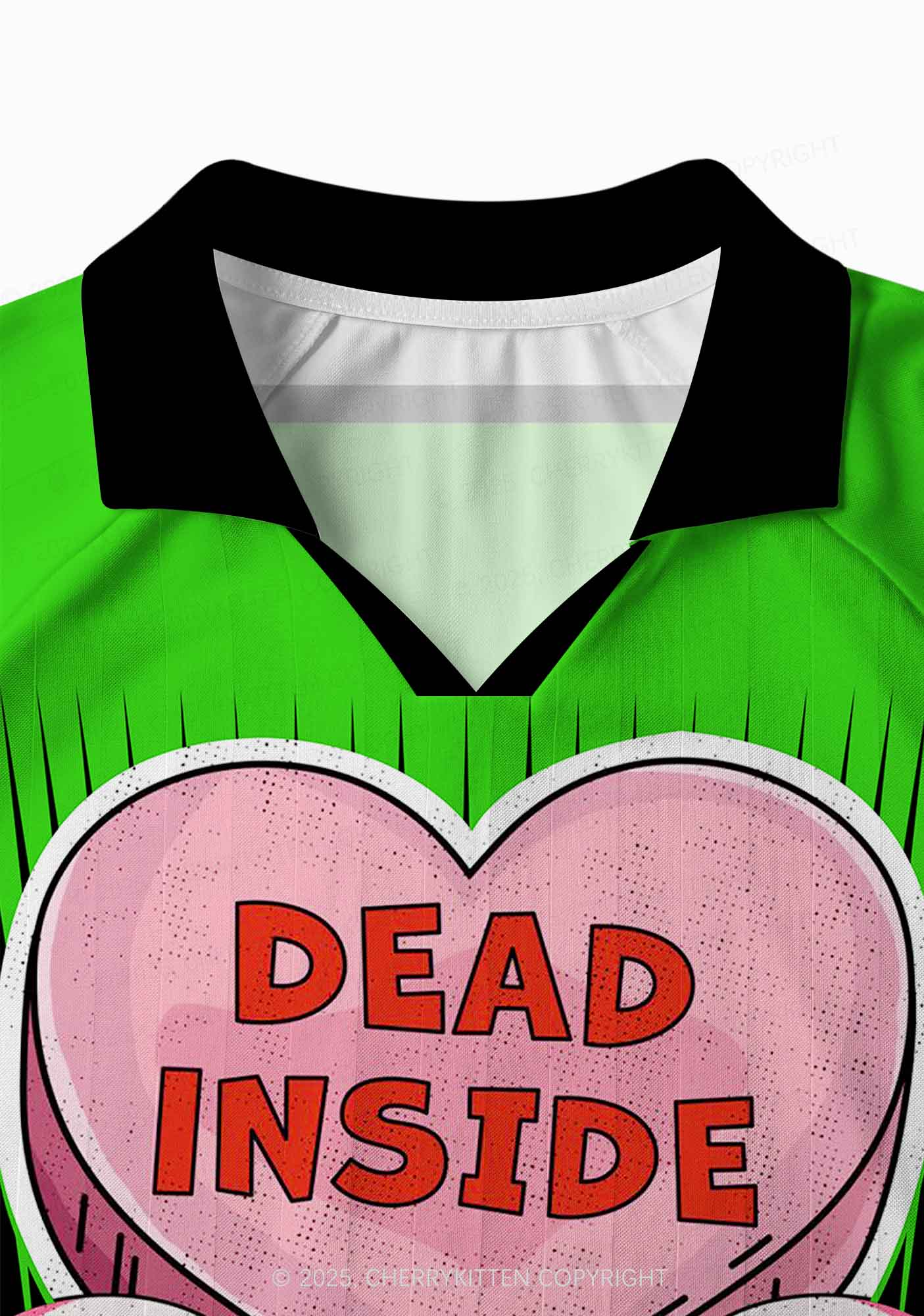 Custom Halloween Skulls Dead Inside Y2K Sport Long Sleeve Jersey Shirts Cherrykitten