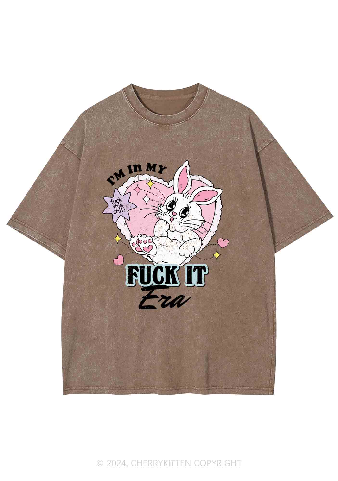 I'm In My F Era Y2K Washed Tee Cherrykitten