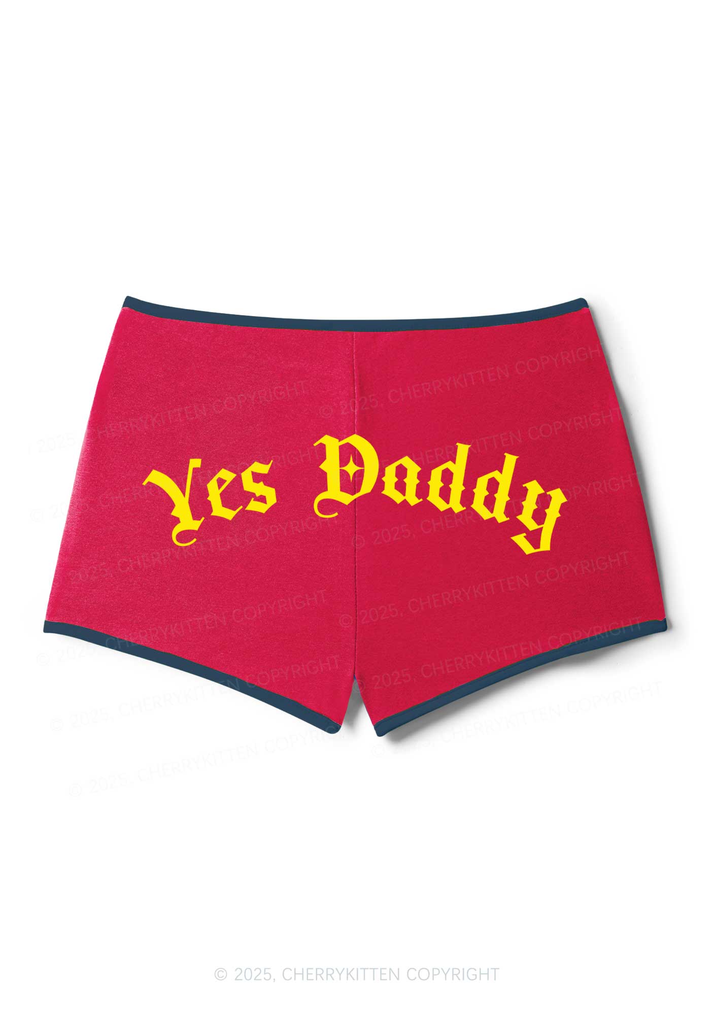 Yes Daddy Goth Y2K Booty Shorts Cherrykitten