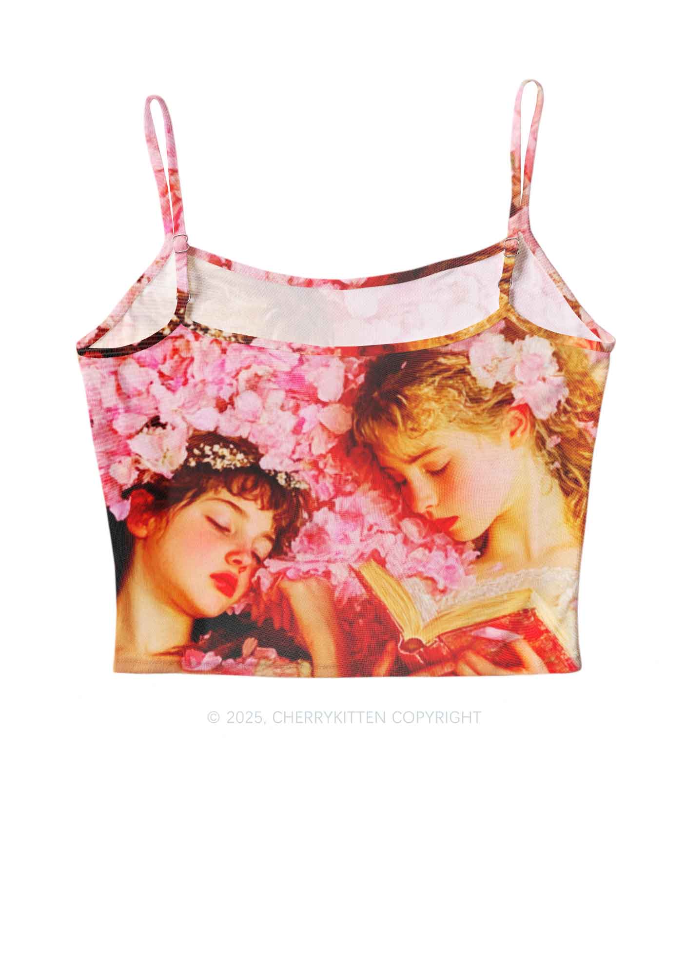 Flower Girls Y2K Mesh Cami Tank Cherrykitten