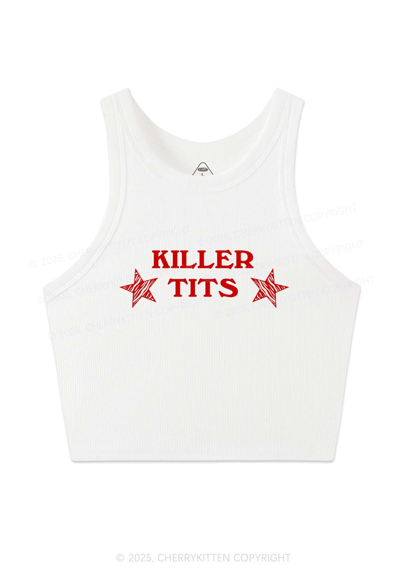 Killer Txts Y2K Crop Tank Top Cherrykitten