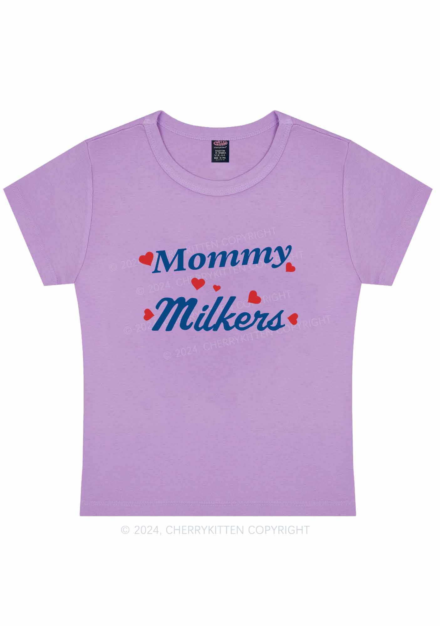 Curvy Mommy Milkers Y2K Baby Tee Cherrykitten