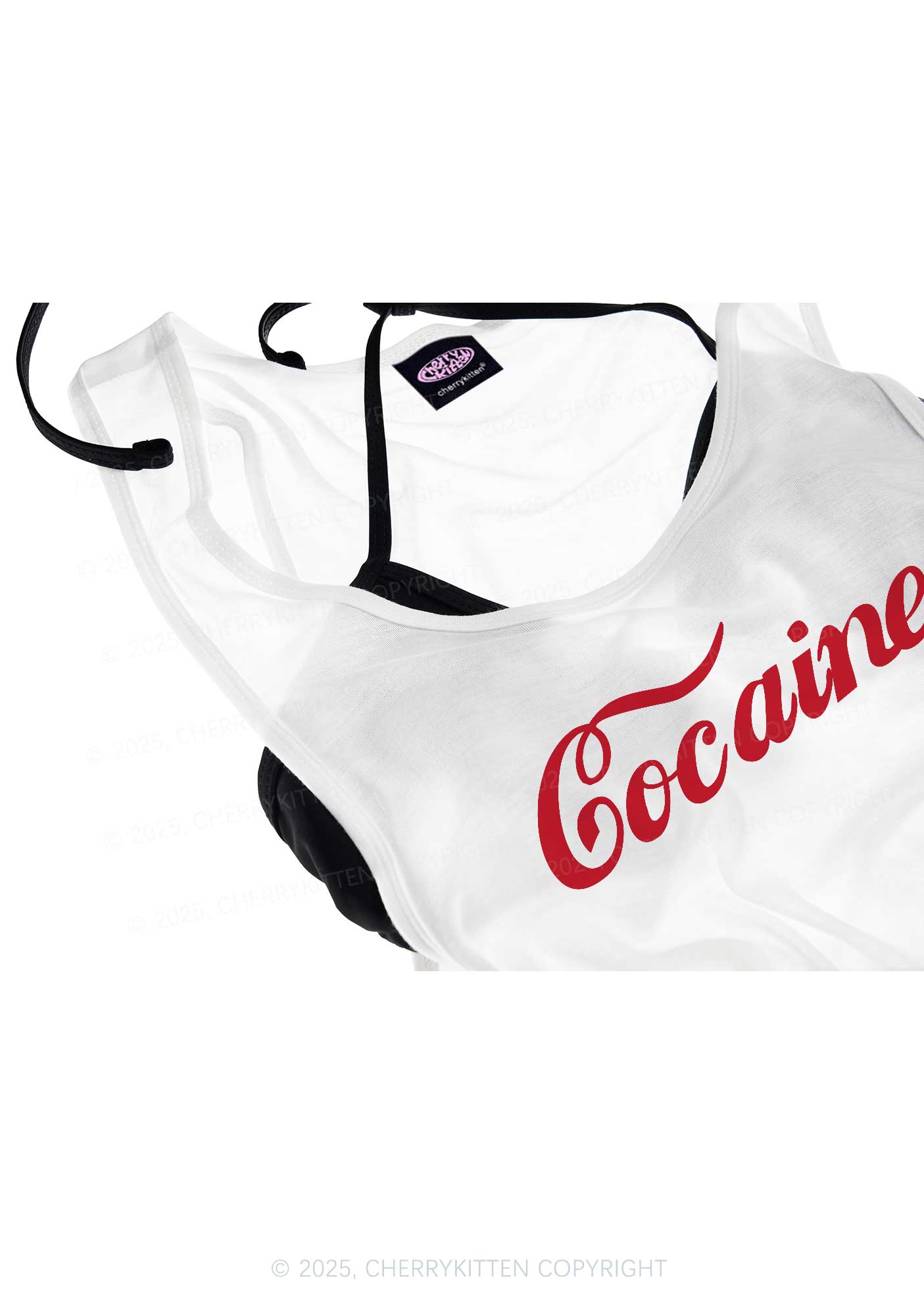 Special Cola Y2K Sheer Boyfriend Tank Cherrykitten