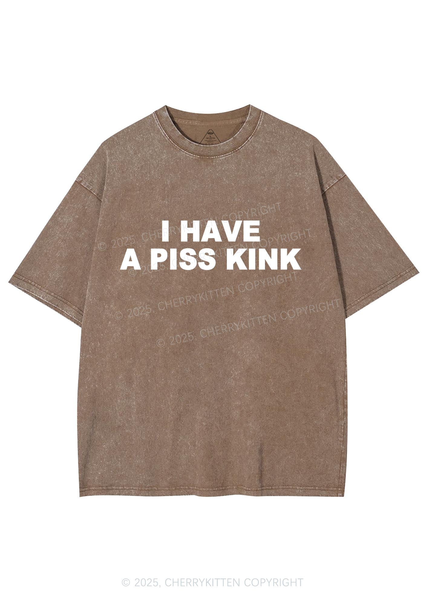 Piss Kink Y2K Shirts Washed Tee Cherrykitten