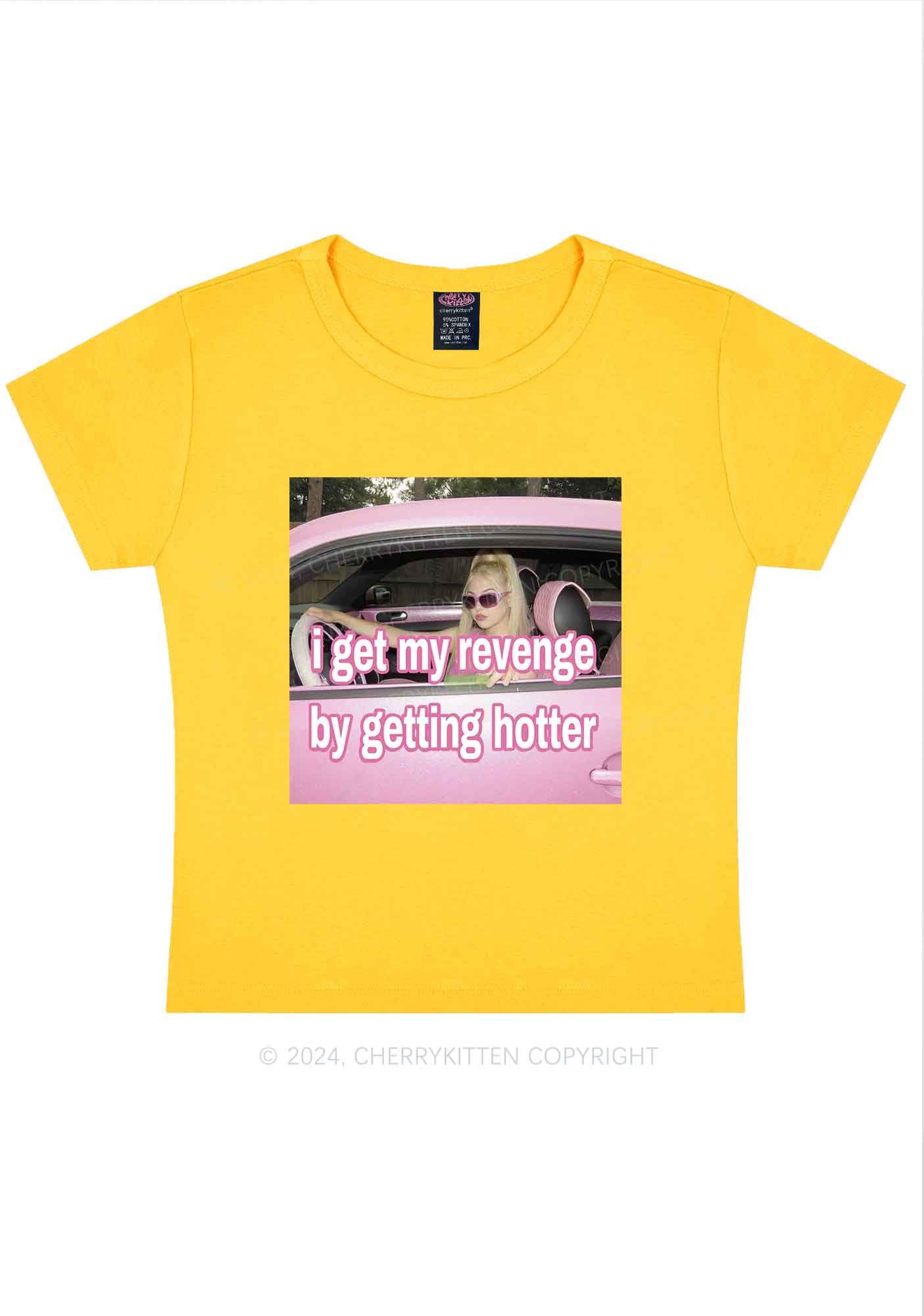 Get My Revenge Y2K Baby Tee Cherrykitten