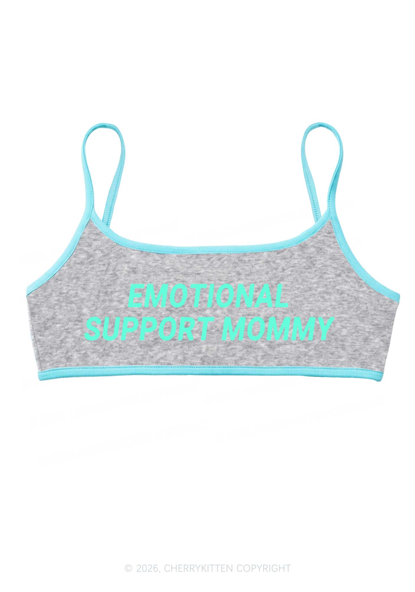 Emotional Support Mommy Y2K Super Crop Cami Cherrykitten
