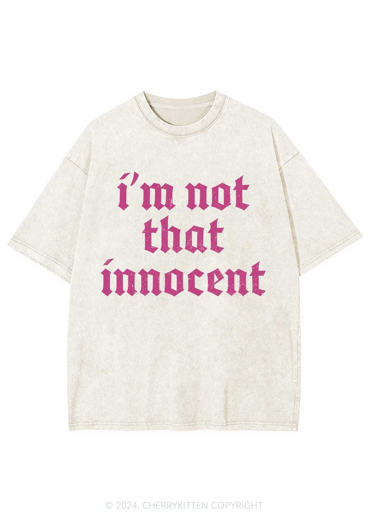 I'm Not That Innocent Y2K Washed Tee Cherrykitten