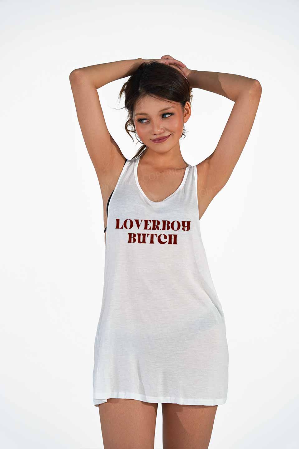 Loverboy Butch Pride Y2K Sheer Boyfriend Tank Cherrykitten