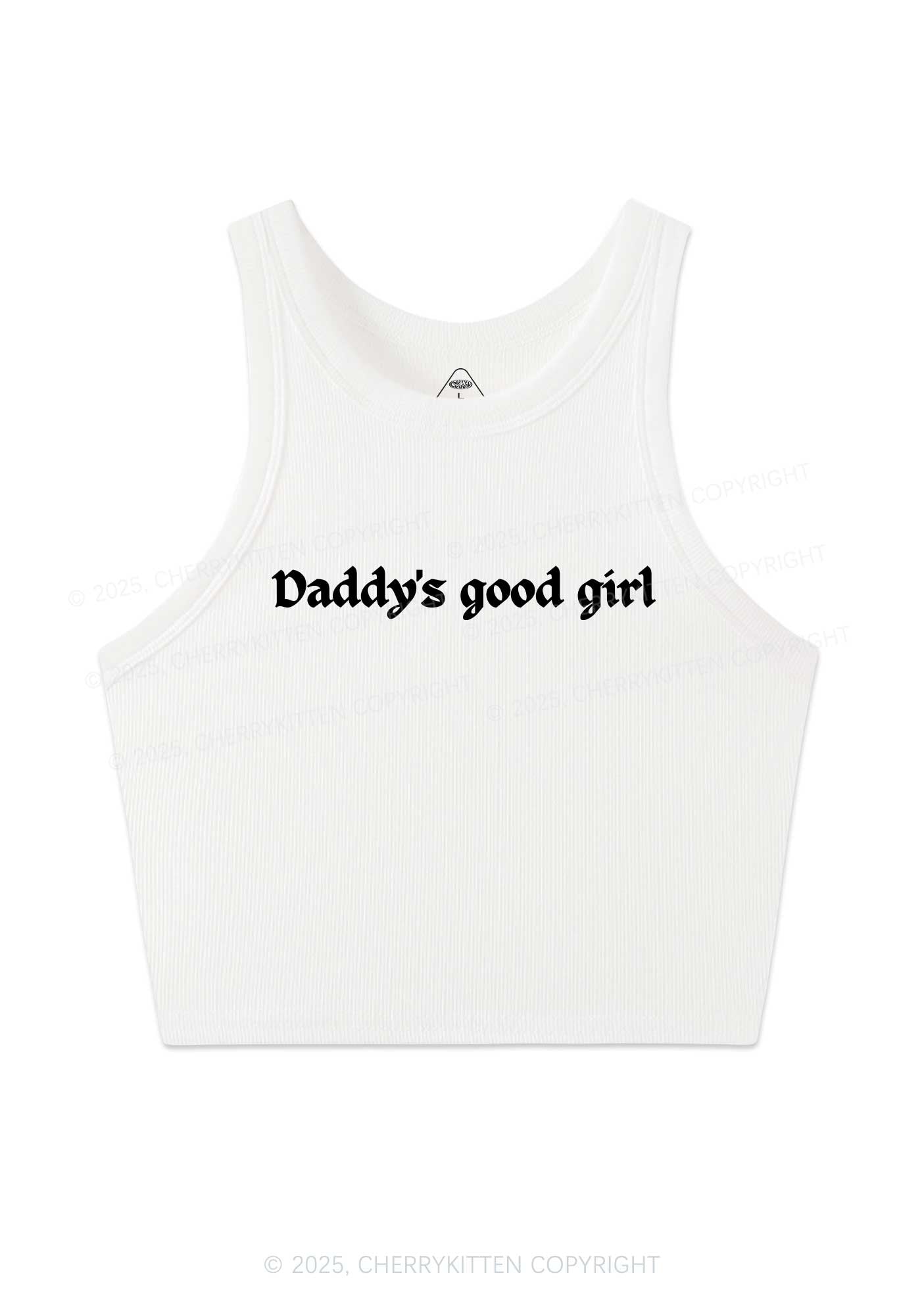 Daddys Good Girl Y2K Crop Tank Top Cherrykitten