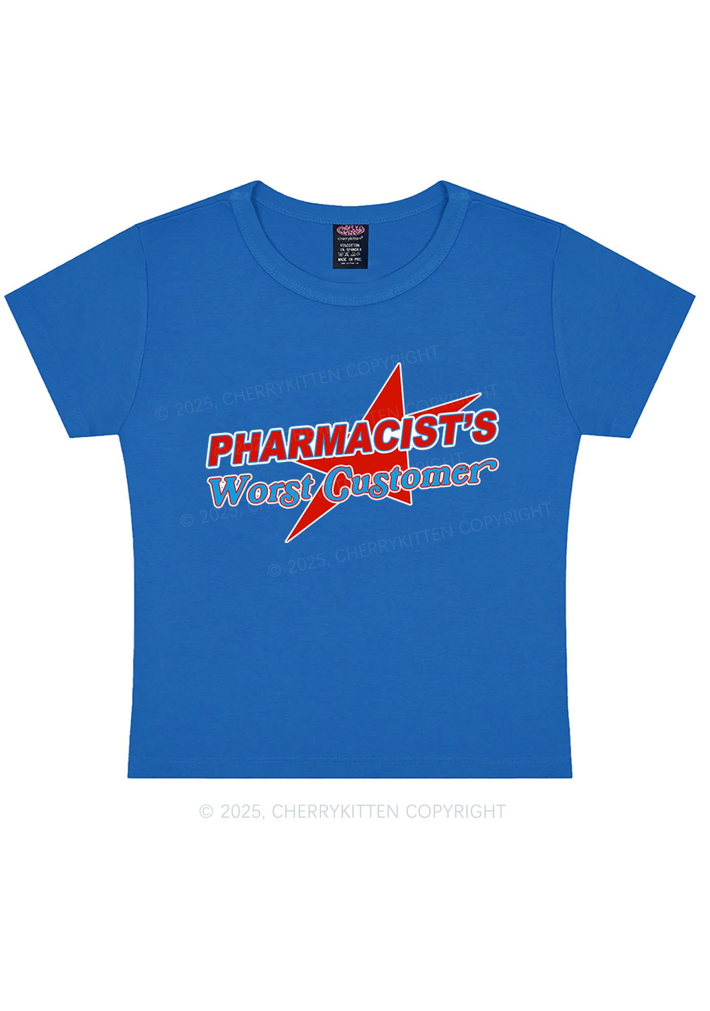 Pharmacists Worst Customer Y2K Baby Tee Cherrykitten