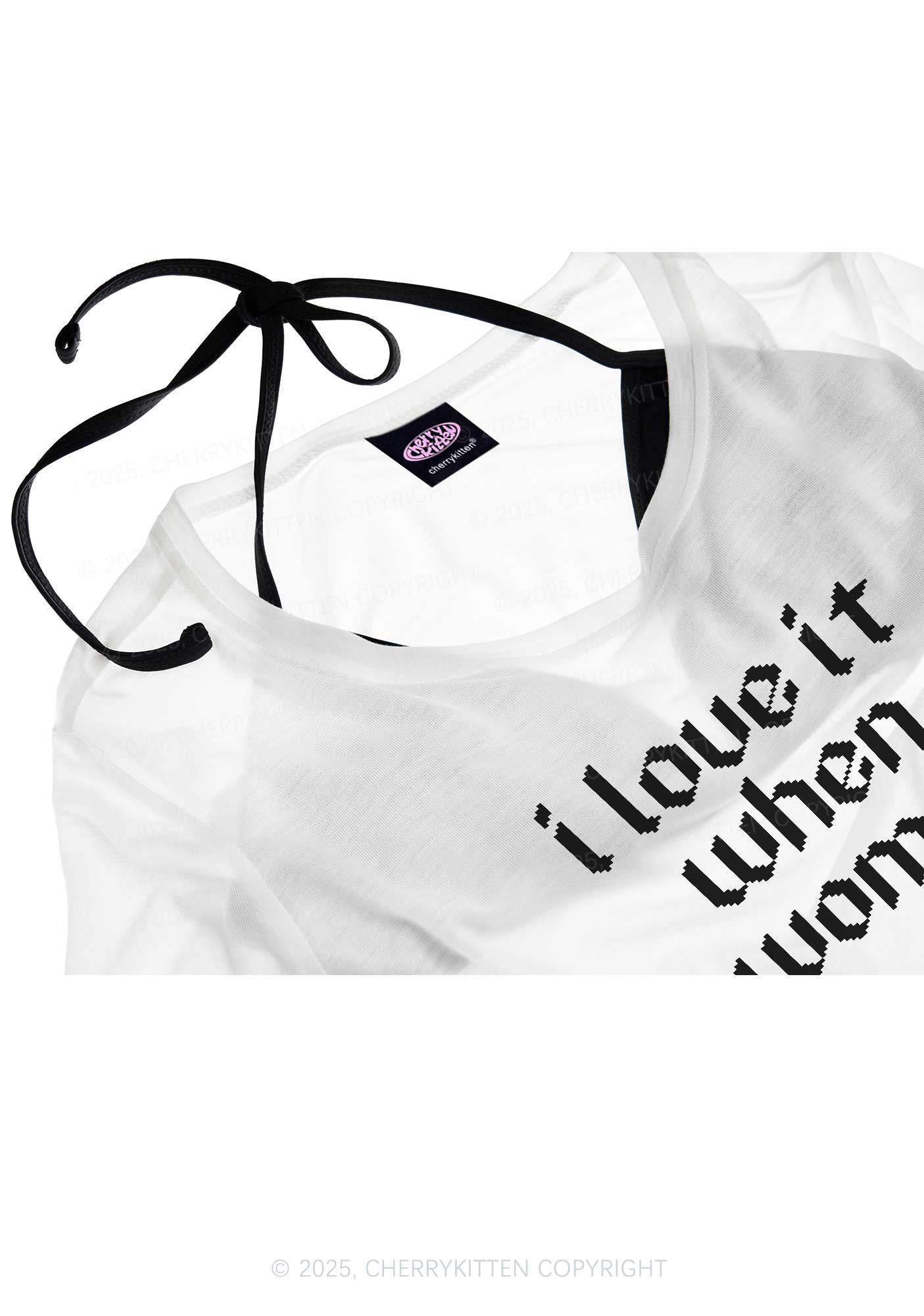 I Love It When Women Pride Y2K Sheer Crop Tee Cherrykitten