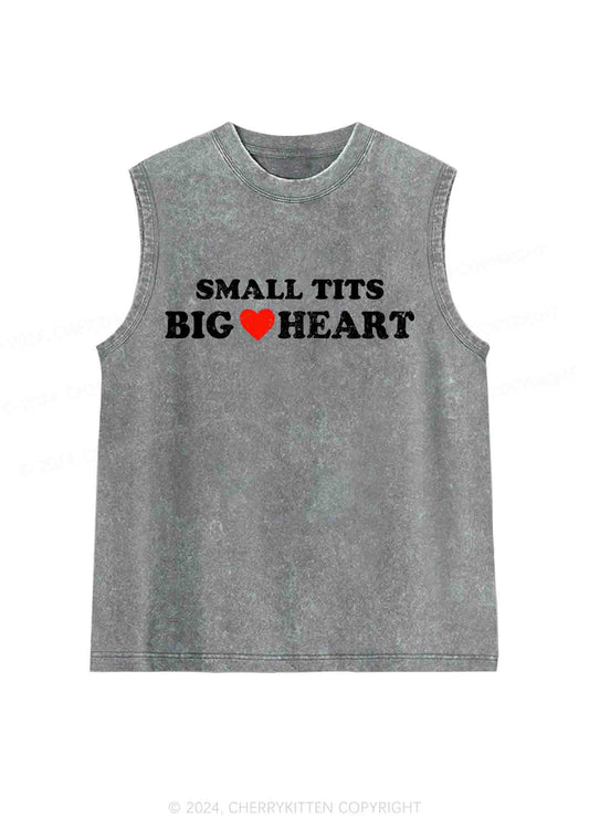 Small But Big Heart Y2K Washed Tank Cherrykitten