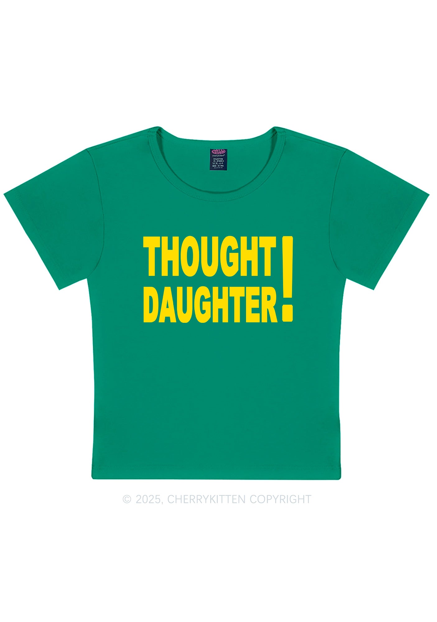 Thought Daughter Y2K Baby Tee Cherrykitten