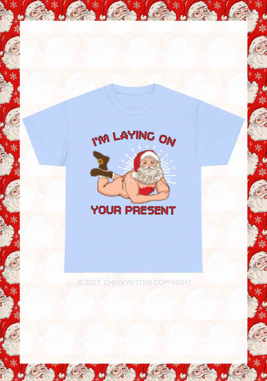 I'm Laying On Your Present Christmas Y2K Chunky Shirt Cherrykitten