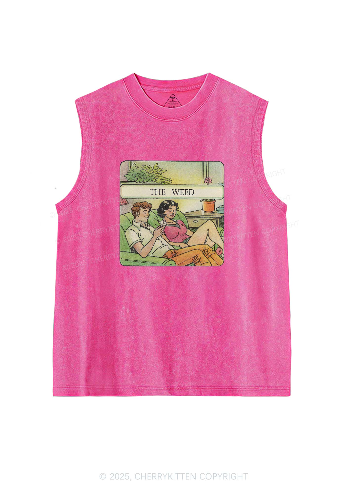 The Wxxd Y2K Washed Tank Cherrykitten