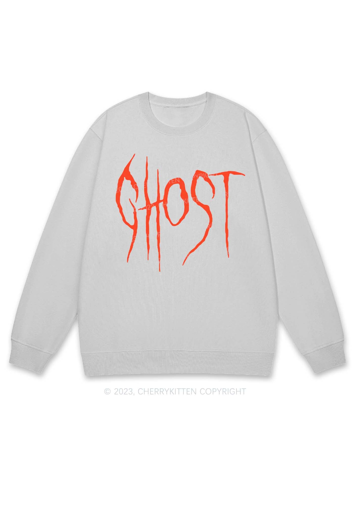 Bloodstain Ghost Halloween Y2K Sweatshirt Cherrykitten