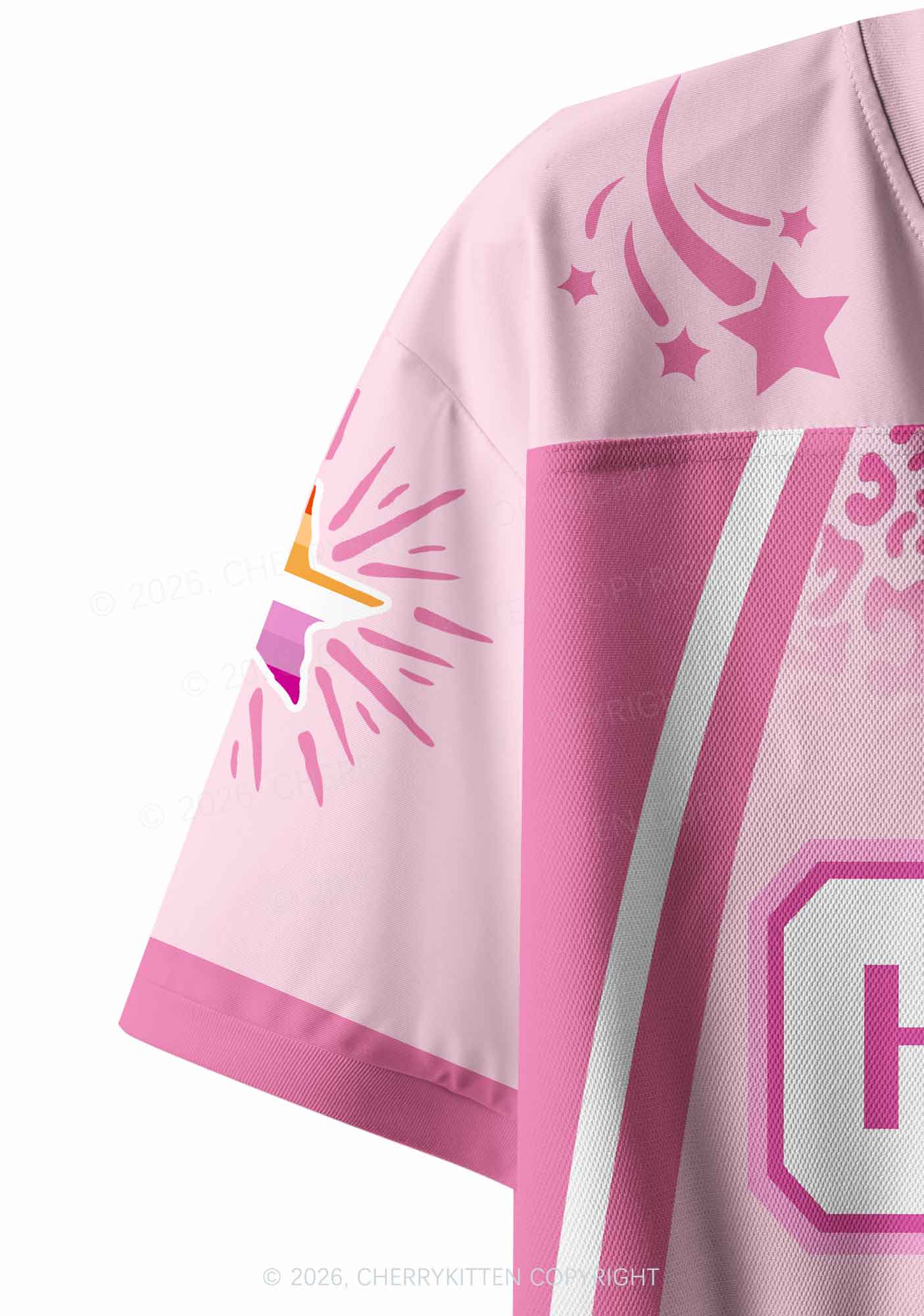 Lesbian Heart Cxxt Pride Y2K Crop Sport Jersey Shirts Cherrykitten