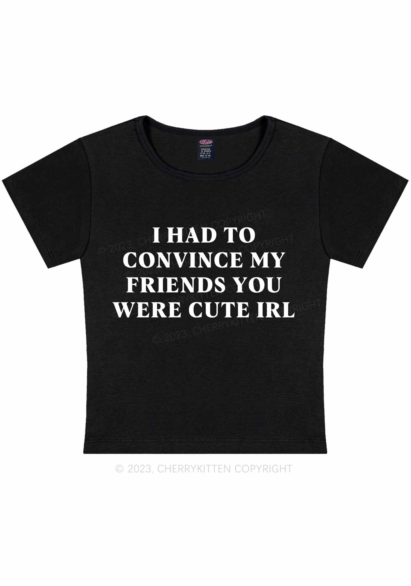 Curvy Cute IRL Y2K Baby Tee Cherrykitten