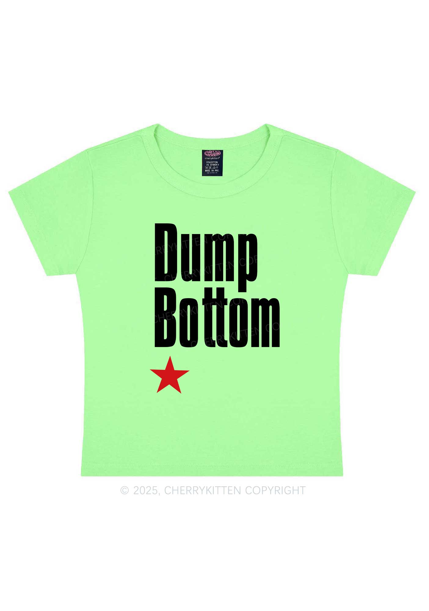 Dump Bottom Pride Y2K Baby Tee Cherrykitten