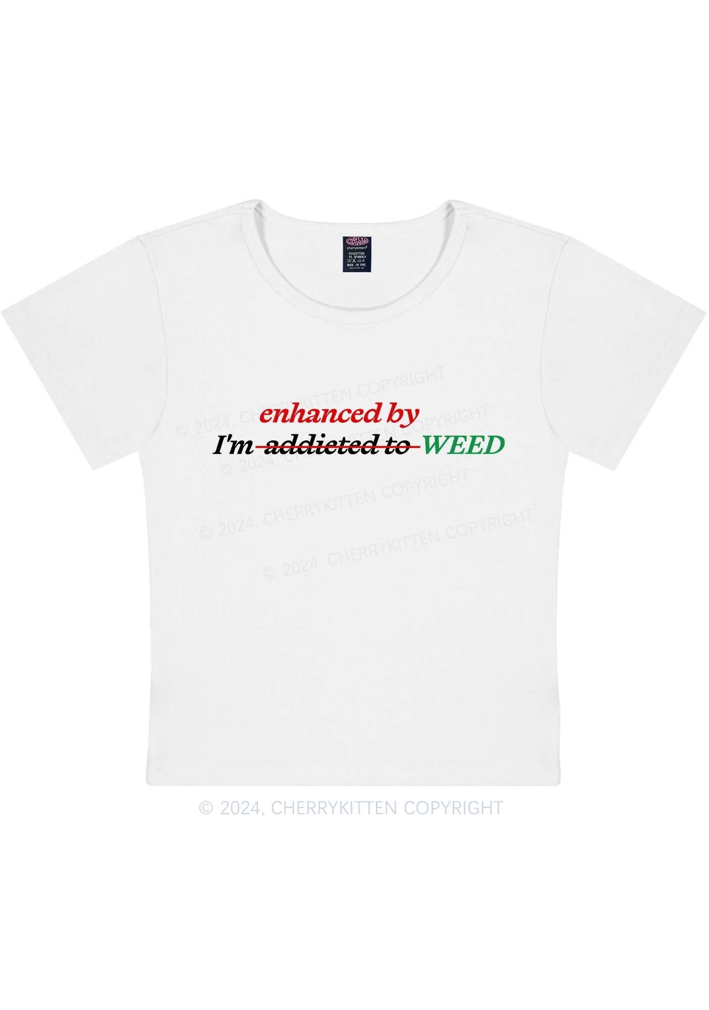 Curvy Enhanced By Wxxd Y2K Baby Tee Cherrykitten