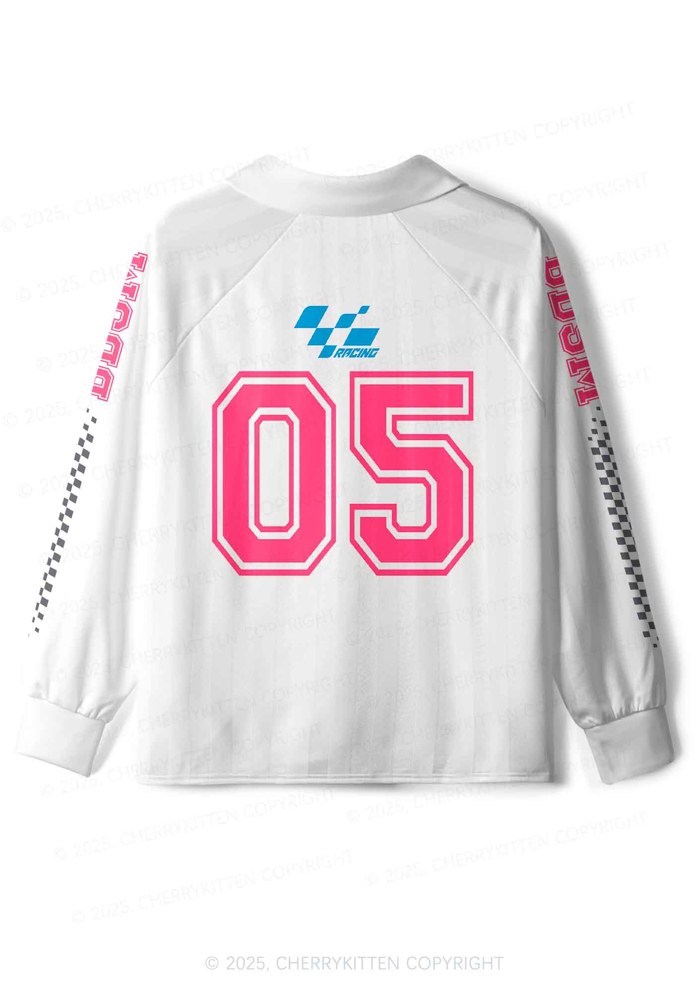 Custom Pink BDSM Y2K Sport Long Sleeve Jersey Shirts Cherrykitten