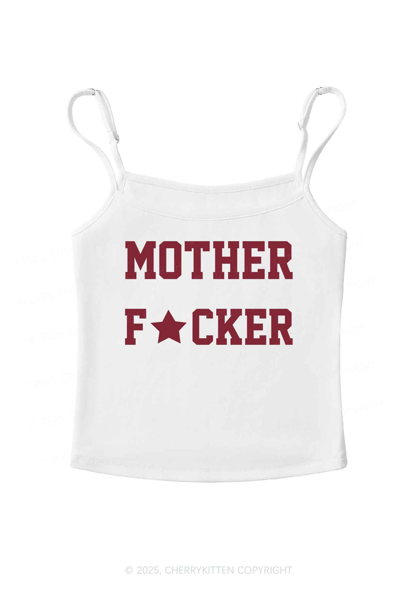 Motherfxcker Y2K Spaghetti Strap Cami Cherrykitten