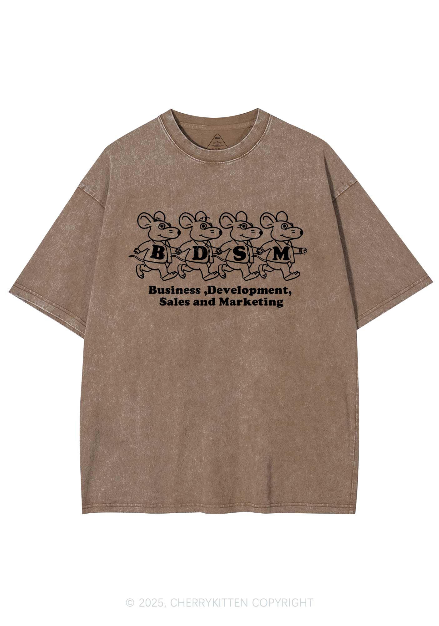 BDSM Rats Y2K Shirts Washed Tee Cherrykitten