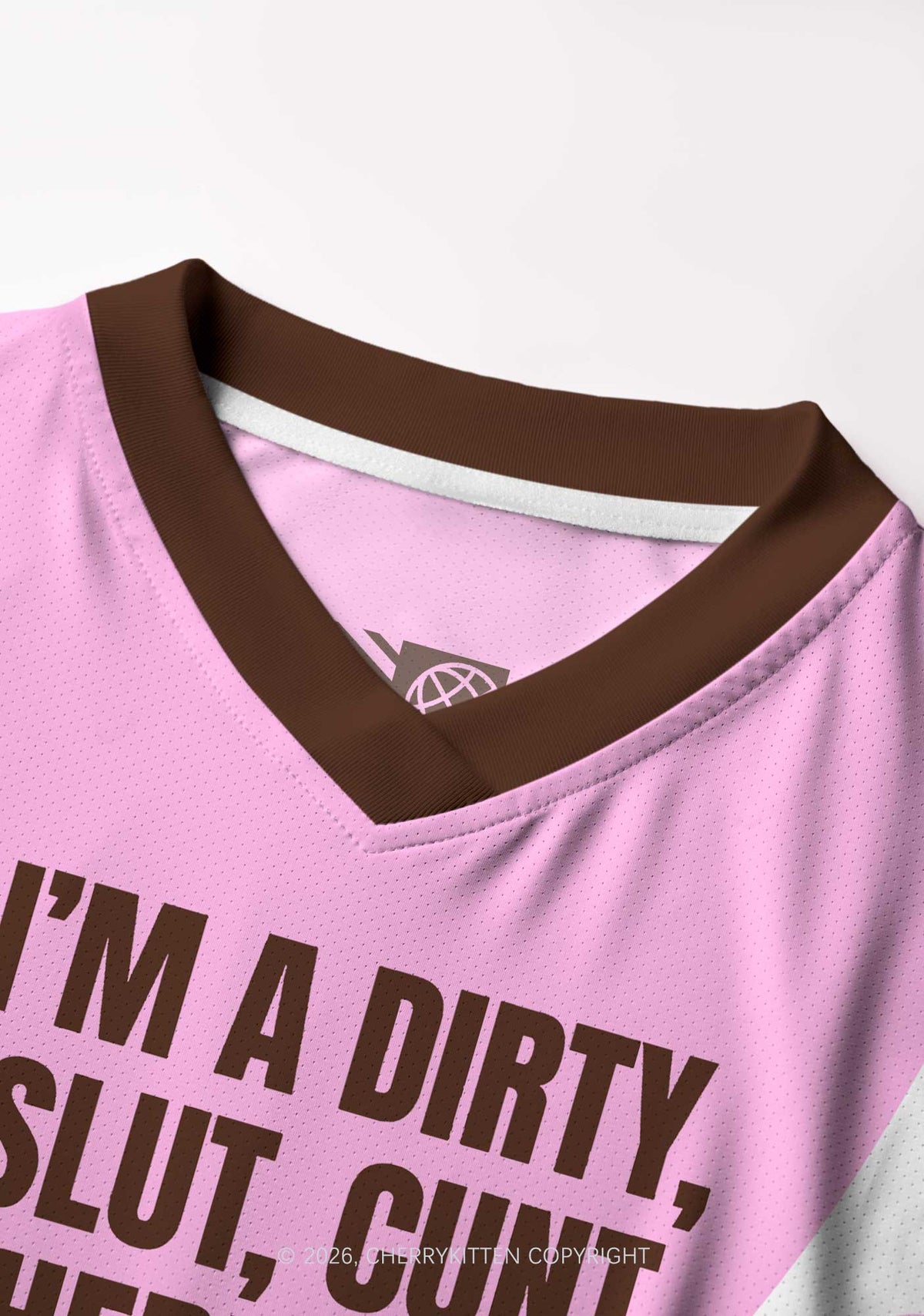 Im A Dirty Slxt Y2K Crop Football Jersey Shirts Cherrykitten