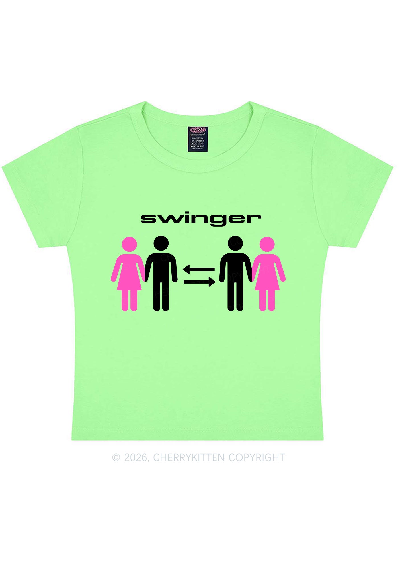 Swinger Partners Y2K Baby Tee Cherrykitten
