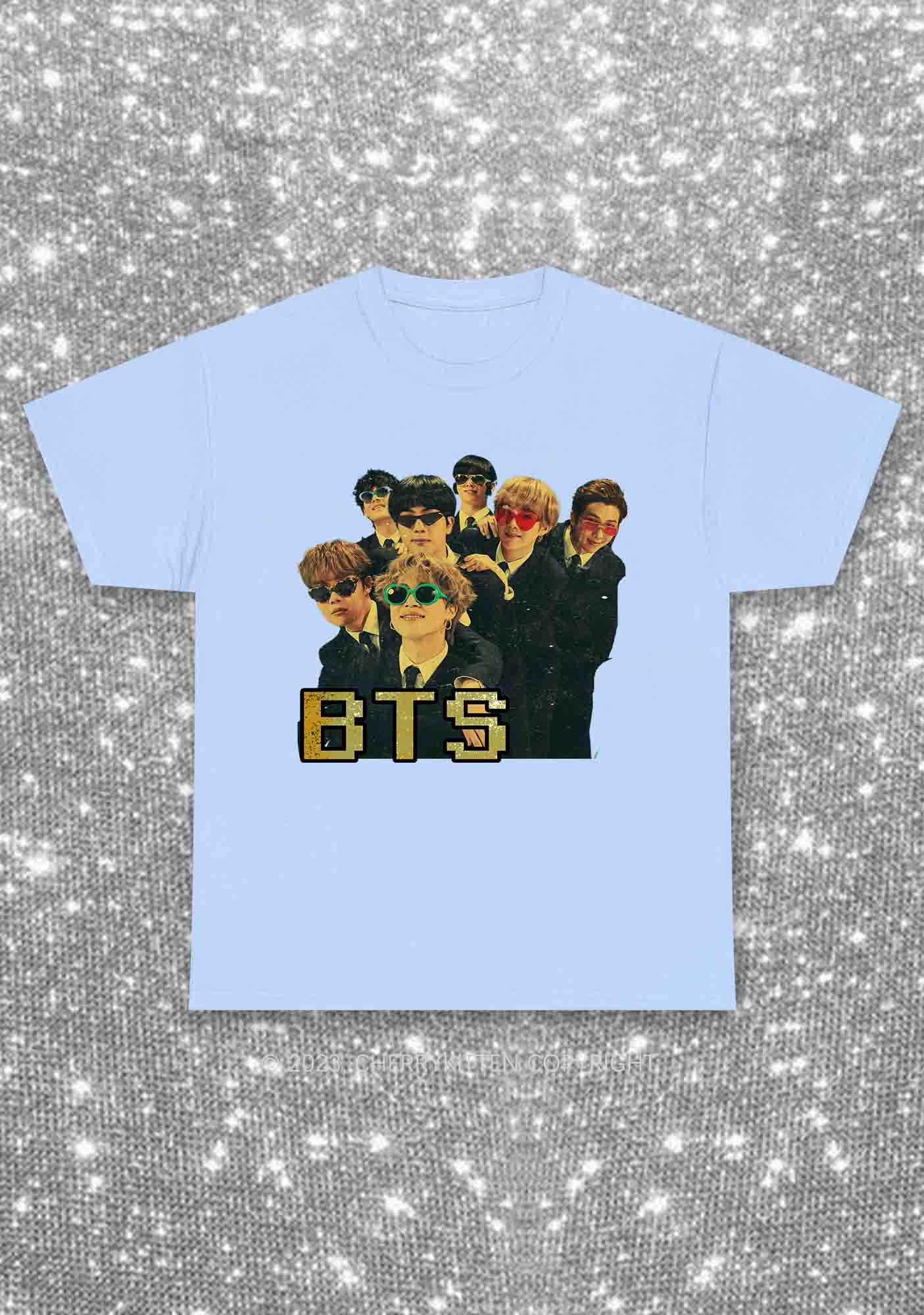 Vintage Bangtan Boys Kpop Y2K Chunky Shirt Cherrykitten